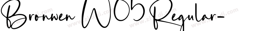 Bronwen W05 Regular字体转换